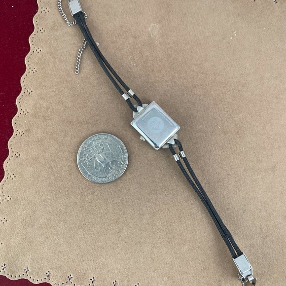 Vintage Roxy Quicksilver Retro Art Deco Satin Finish 6 1/2 in Silk Cord Strap - Picture 7 of 7